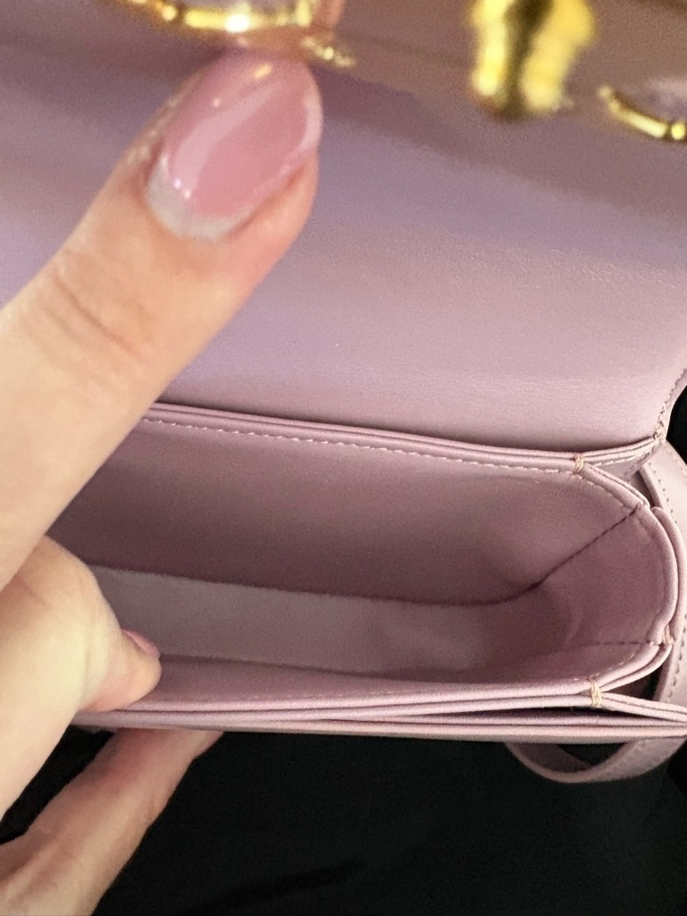 NWT Celine Mini Besace Clea in Shiny Calfskin Leather Dusty Pink - Picture 5 of 6
